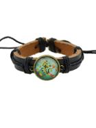 Shein Peach Hiphop Jewelry Rock Style Pu Leather Bracelets