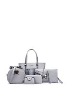 Shein Snakeskin Detail Pu Bag Set 5pcs