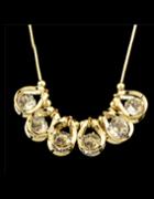 Shein Gold Crystal Statement Necklace