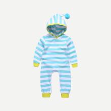 Shein Boys Striped Hooded Jumpsuits