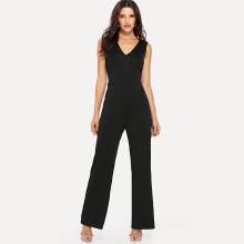 Shein Double V Neckline Jumpsuit