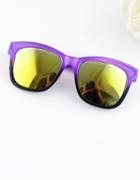 Shein Fashion Designer Purple Frames Resin Plastic Sunglass