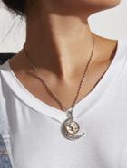 Shein Witch & Moon Design Pendant Necklace