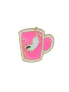 Shein Hotpink Cute Drink Badge Brooch Collar Pin