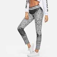 Shein Paisley Print Skinny Leggings