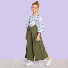 Shein Girls Solid Wide Leg Pants