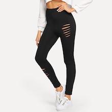 Shein Laddering Cut Skinny Pants