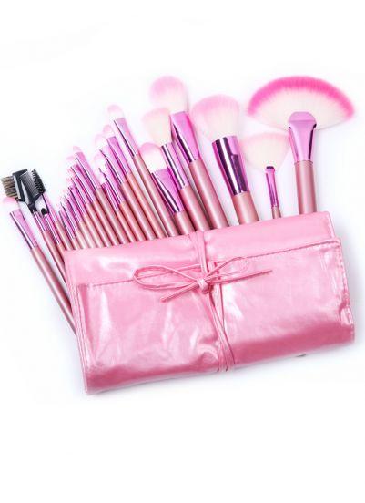 Shein 22pcs Pink Makeup Brush Set