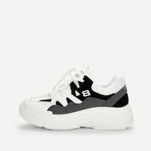Shein Lace-up Mesh Panel Sneakers