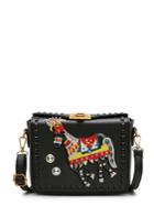 Shein Studded Decor Horse Embroidered Crossbody Bag