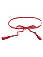 Shein Red Wax Rope Knit Tassel Waist Chain