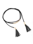 Shein Metal Detail Tassel Design Necklace