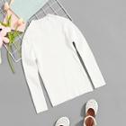 Shein Toddler Girls High Neck Solid Sweater