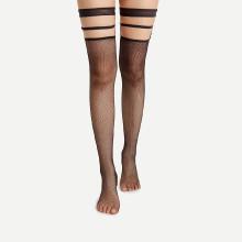 Shein Thigh High Fishnet Garter Socks