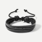 Shein Men Layered Pu Bracelet