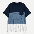 Shein Men Cut And Sew Pocket Patched Tee