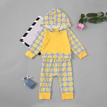 Shein Toddler Girls Floral Print Hooded Sweatshirt With Pants