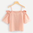 Shein Off The Shoulder Shirred Detail Top