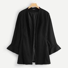 Shein Plus Bell Sleeve Blazer
