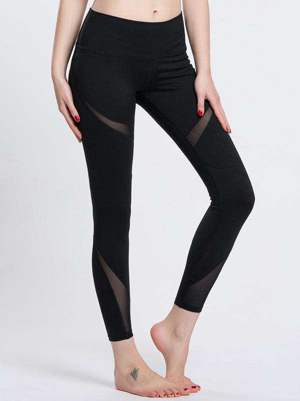 Shein Mesh Insert Skinny Leggings