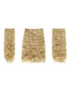 Shein Light Golden Blonde Clip In Curly Hair Extension 3pcs