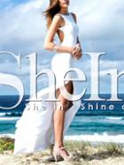 Shein White Sleeveless Backless Split Maxi Dress