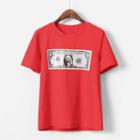 Shein Currency Pattern Tee