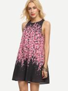 Shein Mulicolor Floral Sleeveless Shift Dress
