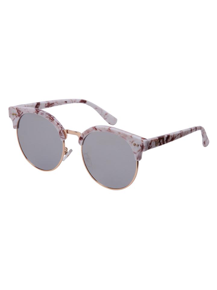Shein Round Lenses Reflective Sunglasses