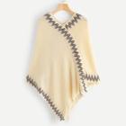 Shein Fringe V Neck Cloak Sweater