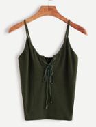 Shein Lace Up Front Cami Top