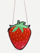 Shein Red Strawberry Clutch With Chain