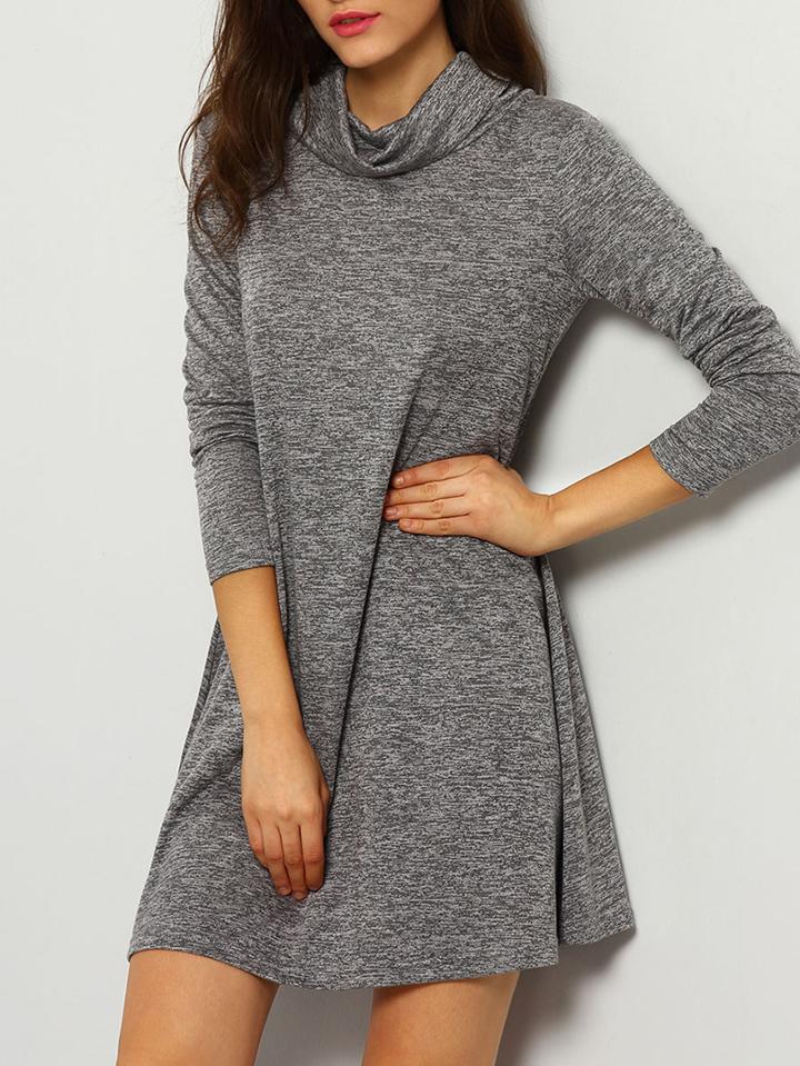 Shein Cowl Neckline T-shirt Dress