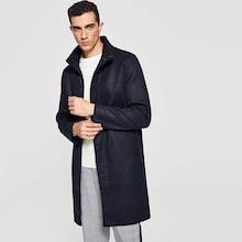 Shein Men Button Up Longline Coat