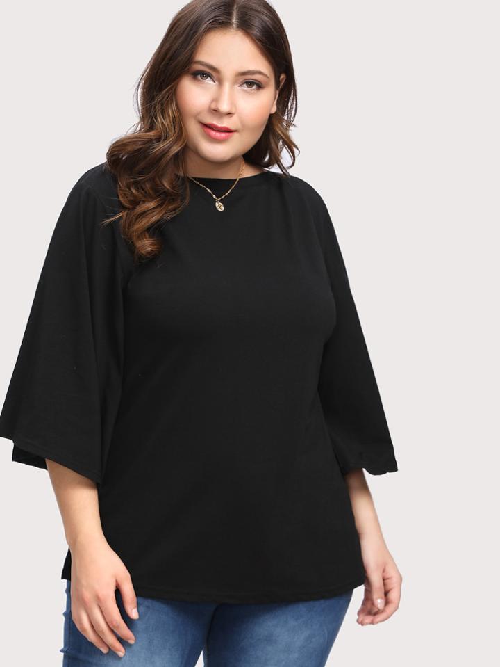 Shein Boat Neck Basic Tee
