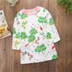 Shein Toddler Girls Plants & Animal Print Dress