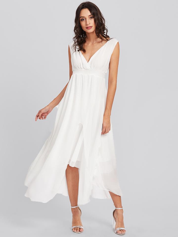 Shein Split Side Chiffon Dress