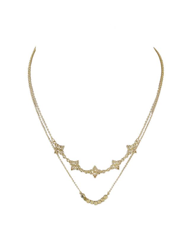 Shein (2 Pcs/set) Simple Gold Color Thin Chain Necklaceview Larger Image(2 Pcs/set) Simple Gold Color Thin Chain Necklace Fo