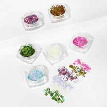 Shein Letters Shaped Sequin Manicure