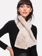 Shein Faux Pearl Decorated Tippet Scarf