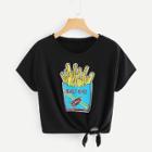 Shein Sequin Chips Detail T-shirt