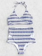 Shein Graphic Print Cutout High Waist Bikini Set