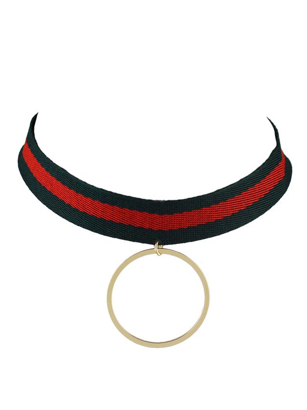 Shein Gold Color Wide Braided Rope Choker Necklaces