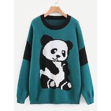 Shein Panda Pattern Sweater