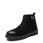 Shein Men Embroidered Detail Lace-up Boots