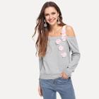 Shein Asymmetrical Neck Sweatshirt