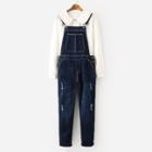 Shein Ripped Denim Overall