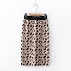 Shein Leopard Print Knit Skirt