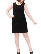 Shein Plus Size Mesh Panel A-line Dress