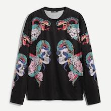 Shein Men Halloween Animal Print Tunic Tee